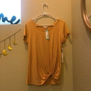 Nine Britton Levie Knot Front Knit Top (S)